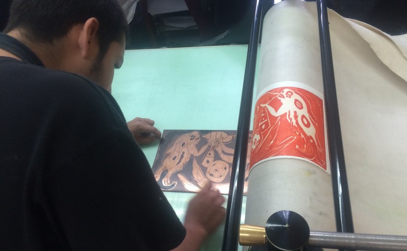 Visita al Taller de Grabado Fernando&nbsp;Sandoval